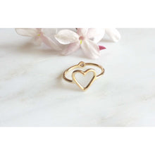 Load image into Gallery viewer, Heart x Diamond Ring