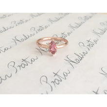 Load image into Gallery viewer, Peach Pink Tourmaline x Rose Gold Ring
