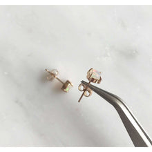 Load image into Gallery viewer, Stardust Opal x Rose Gold Studs
