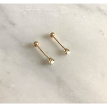Load image into Gallery viewer, Tiny Ruby Studs