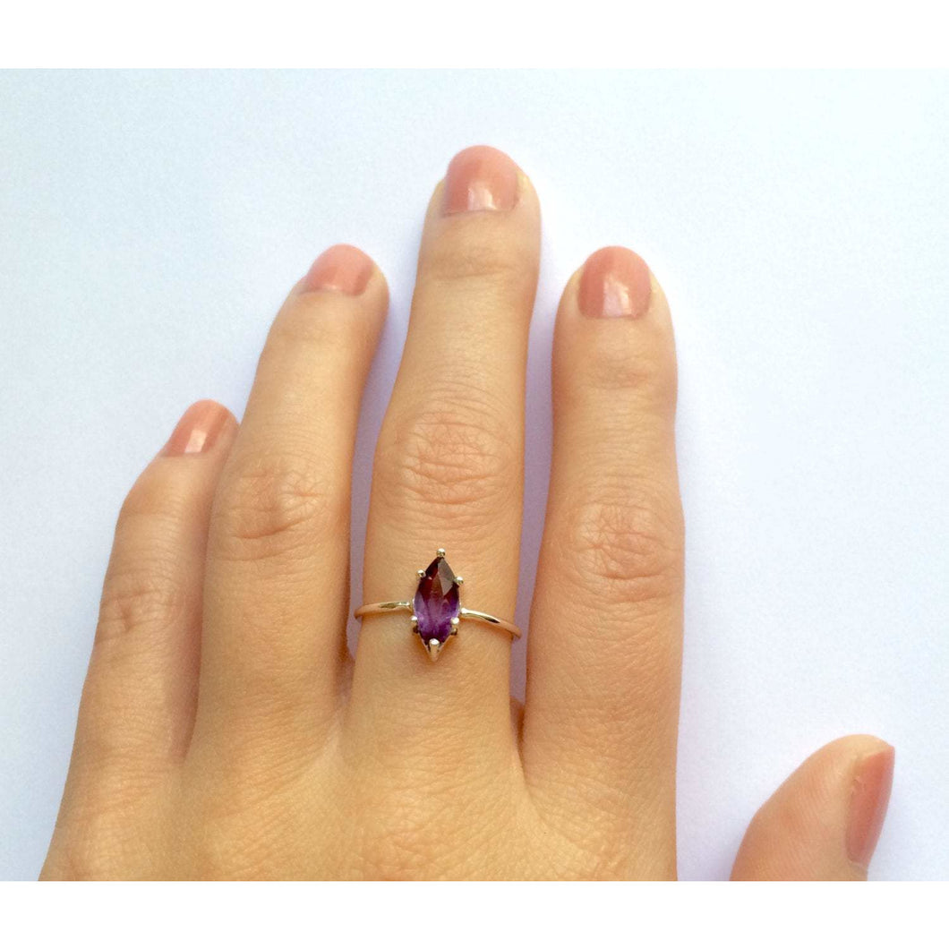 Amethyst Marquise Ring