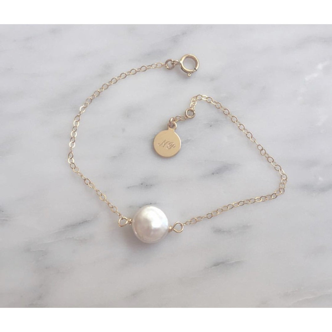 Coin Pearl Bracelet