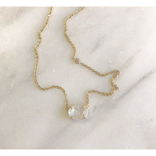 Load image into Gallery viewer, Moonstone x White Diamond Necklace
