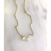 Load image into Gallery viewer, Moonstone x White Diamond Necklace
